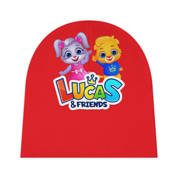 Lucas & Friends Red Knit Beanie for Kids