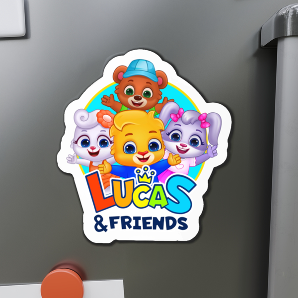 Lucas & Friends Animal Character Magnets – Playful Die-Cut Fridge Decor for Kids’ Rooms & Gifts