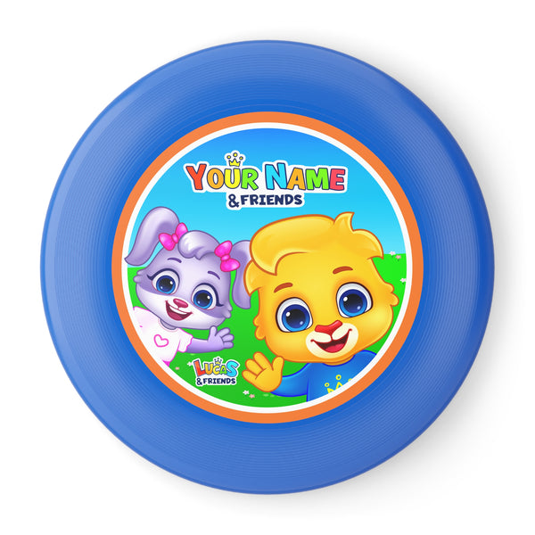 Lucas & Friends Personalized Kids Frisbee - Custom Name & Character Design | Fun Outdoor Toy for Parties & Family