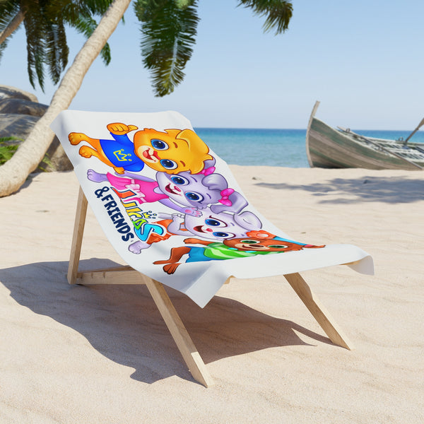 Lucas & Friends Lounge Chair Towel | Super Soft Printed Beach Towels for Outdoor Chair