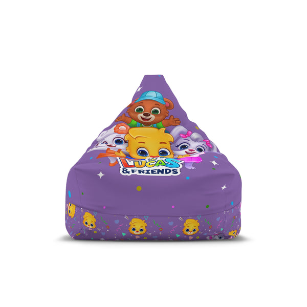Lucas & Friends Bean Bag Cover – Colorful Character Design for Kids' Rooms & Play Spaces | Zippered Cover Only, No Filling