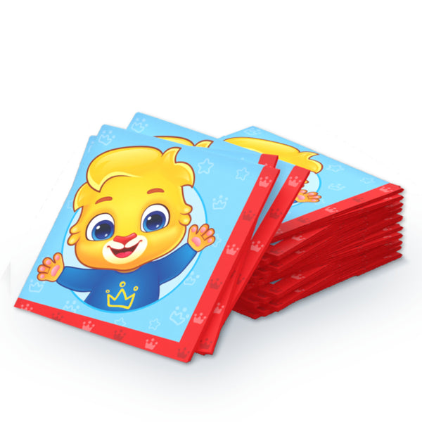 Lucas & Friends Disposable Paper Napkins for Birthday Parties – Perfect for Kids Parties (20 Pcs)