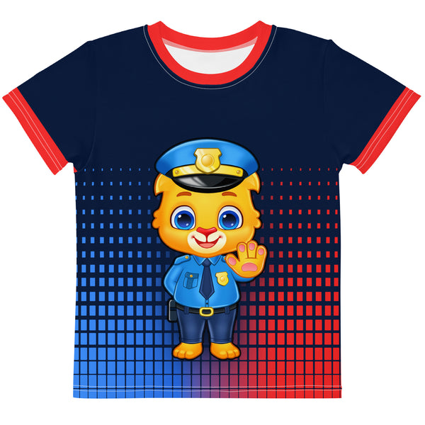 Lucas Police Kids crew neck t-shirt By Lucas & Friends
