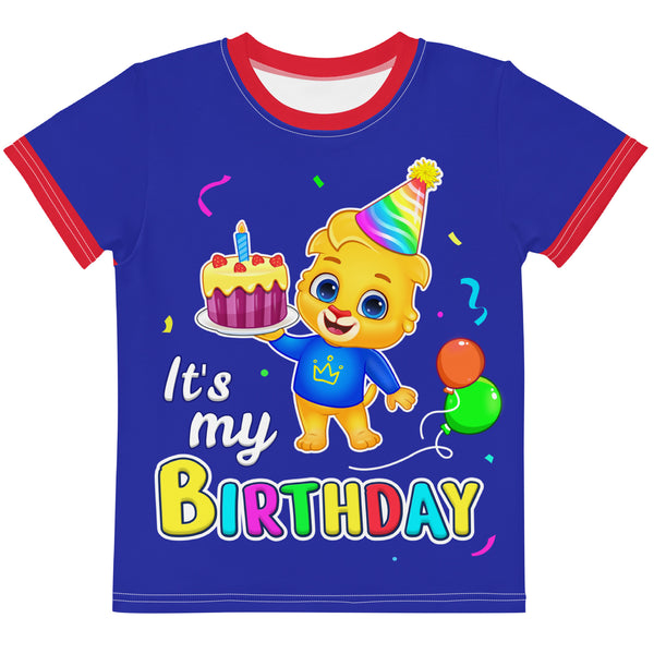 Happy Birthday | Lucas | Kids crew neck t-shirt By Lucas & Friends