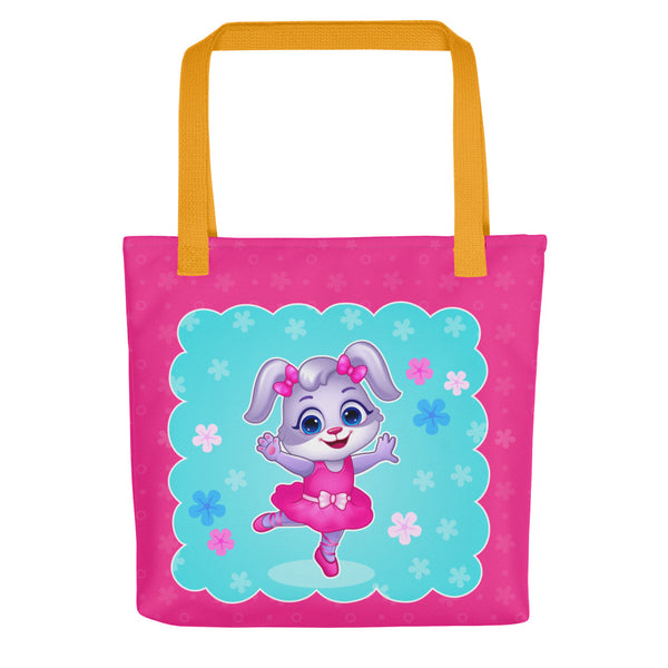 Ruby Dancing Print Colorful Kids' Tote Bag | Little Ruby Printed Kids' Tote Bag by Lucas & Friends