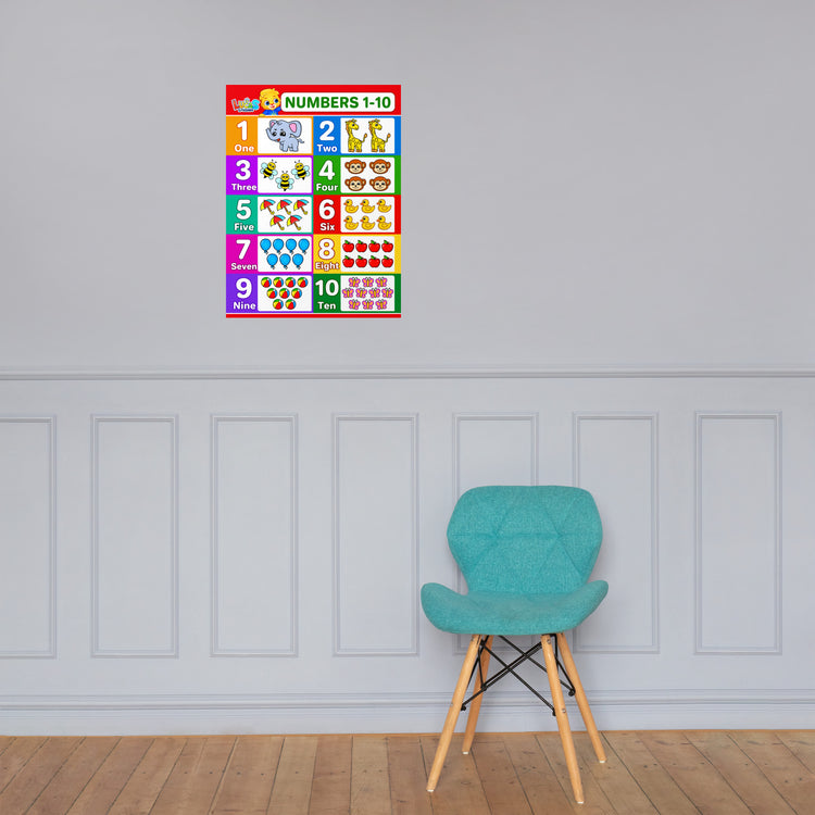 Numbers 1 to 10 Education Picture Poster For Kids | Printable Numbers ...